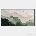 HOLMAN ART Sage River – Green and White Abstract Landscape Impasto Painting - image 1