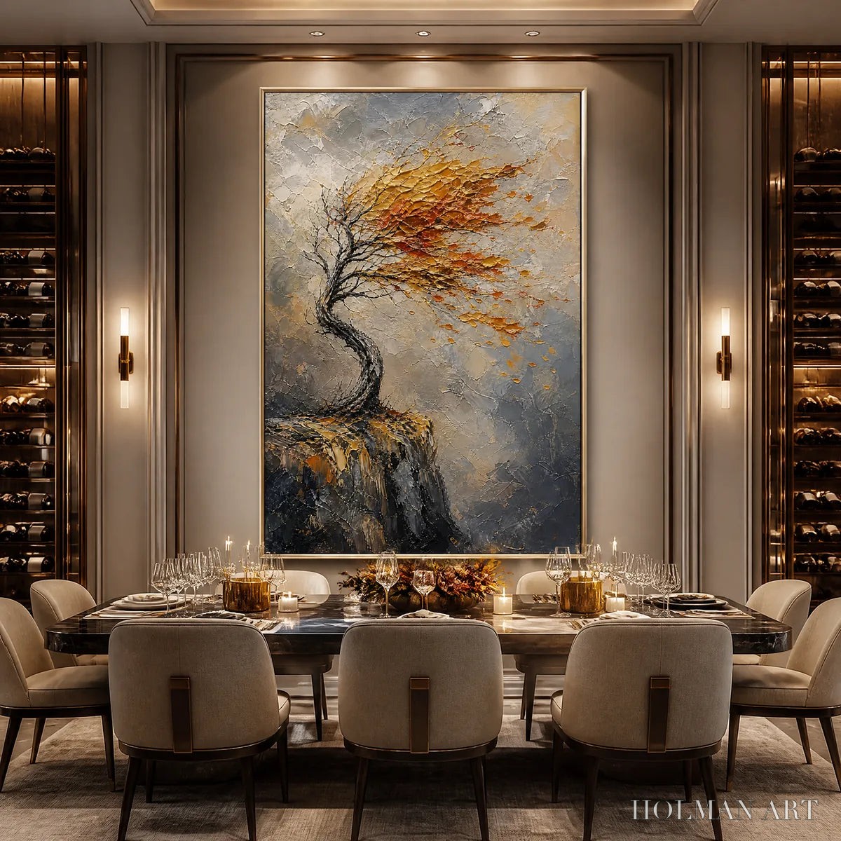 HOLMAN ART Windfall Tree – Windswept Autumn Tree Painting - image 2