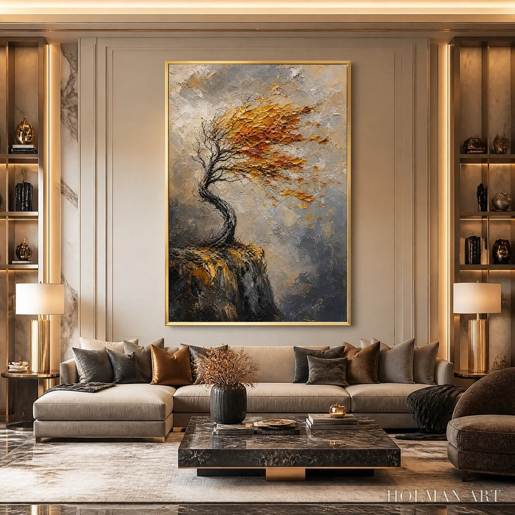 HOLMAN ART Windfall Tree – Windswept Autumn Tree Painting - image 5