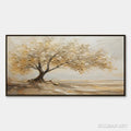 HOLMAN ART Solitary Sand Tree – Beige Lone Tree Landscape - image 1