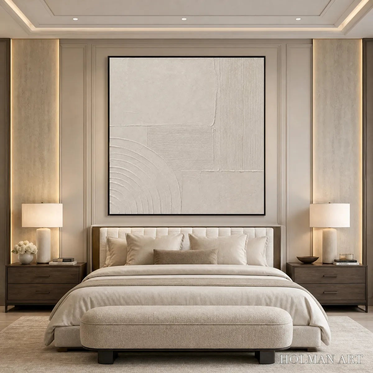 HOLMAN ART Sanctuary – Textured Wabi Sabi Minimalist Abstract Painting - image 4