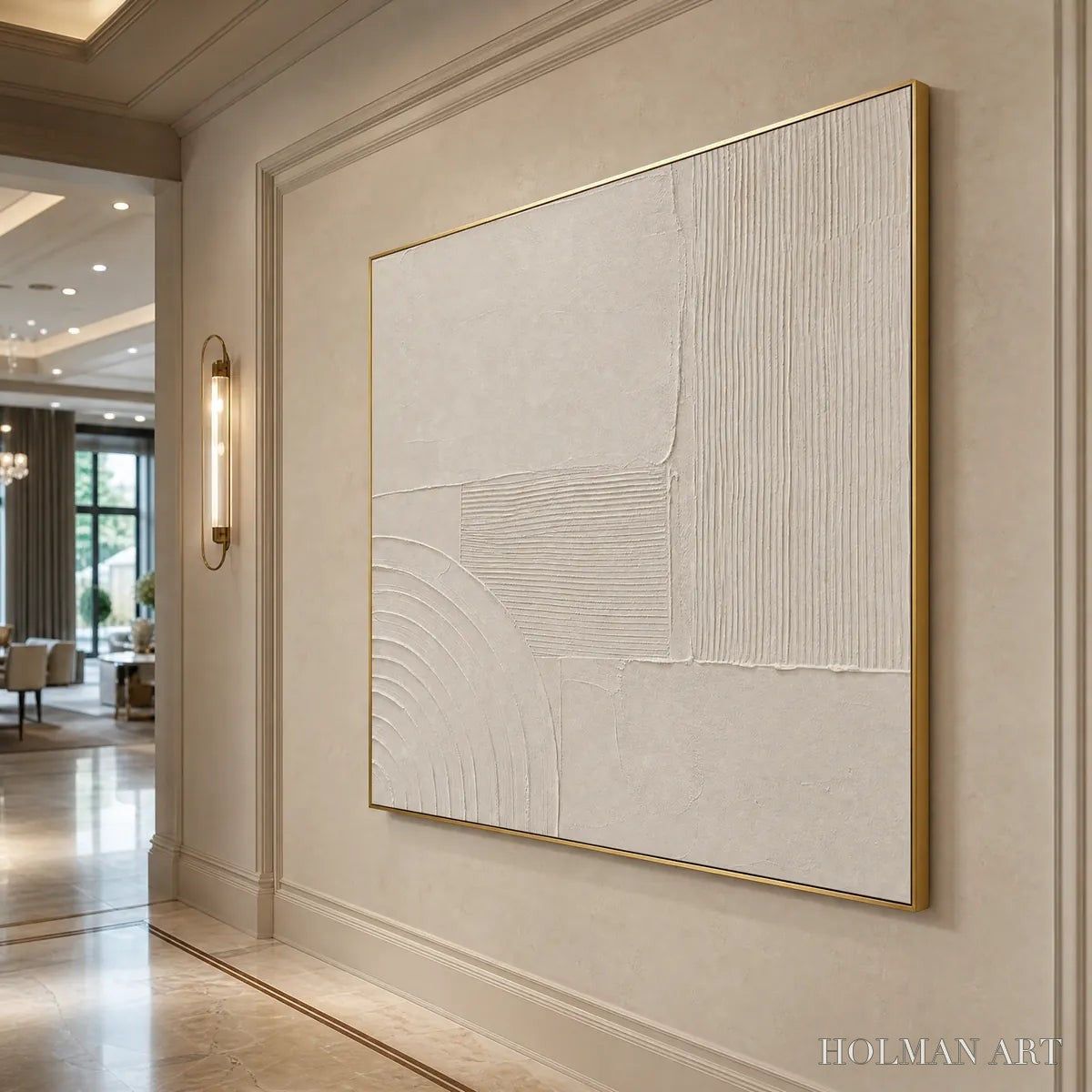 HOLMAN ART Sanctuary – Textured Wabi Sabi Minimalist Abstract Painting - image 5