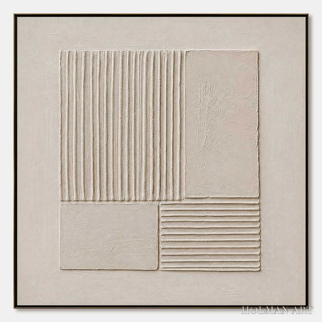 HOLMAN ART Sanctuary – Textured Wabi-Sabi Minimalist Abstract Painting - image 1