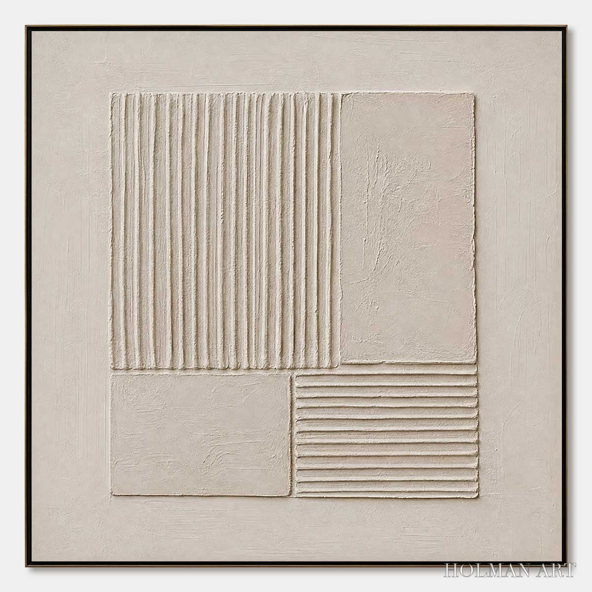 HOLMAN ART Sanctuary – Textured Wabi-Sabi Minimalist Abstract Painting - image 1