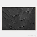 HOLMAN ART Obsidian – Textured Minimalist Impasto Painting in Deep Black - image 1