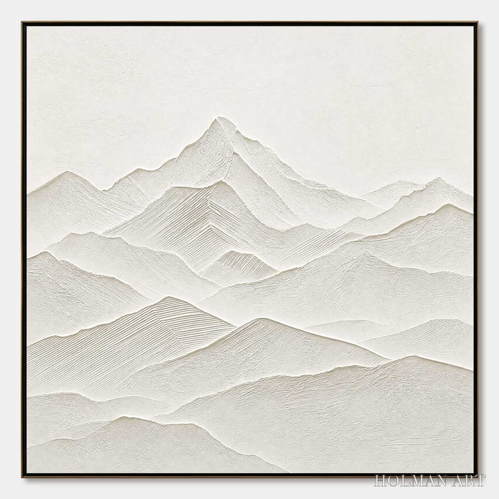 HOLMAN ART Zenith – Textured Minimalist Mountainscape in Wabi Sabi Style - image 1