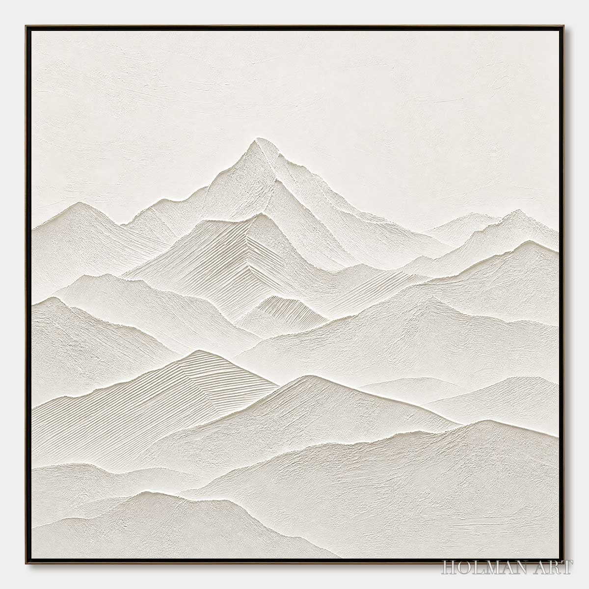 HOLMAN ART Zenith – Textured Minimalist Mountainscape in Wabi Sabi Style - image 1