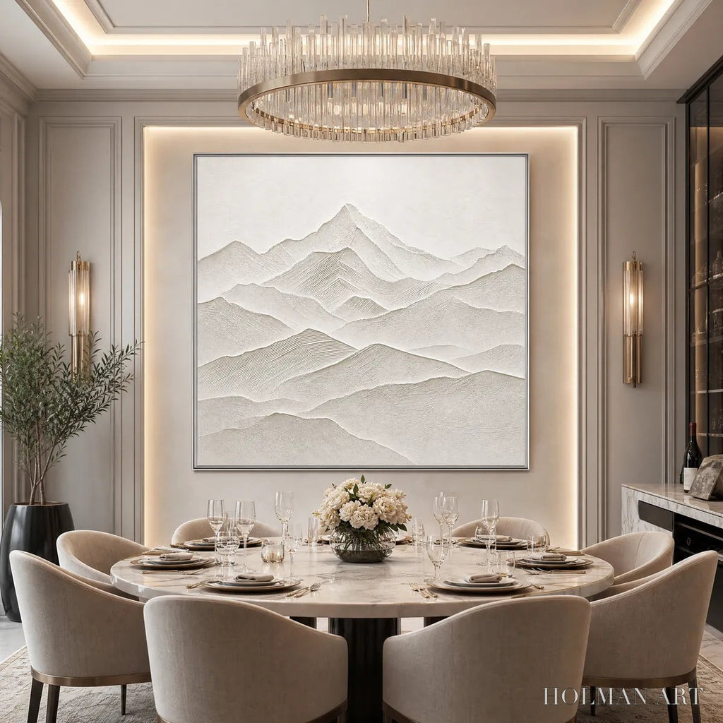 HOLMAN ART Zenith – Textured Minimalist Mountainscape in Wabi Sabi Style - image 4