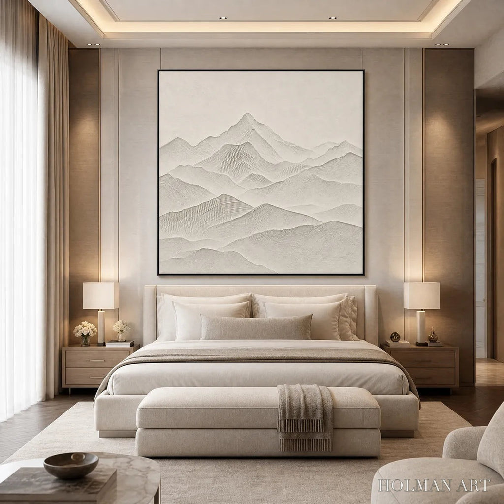 HOLMAN ART Zenith – Textured Minimalist Mountainscape in Wabi Sabi Style - image 5