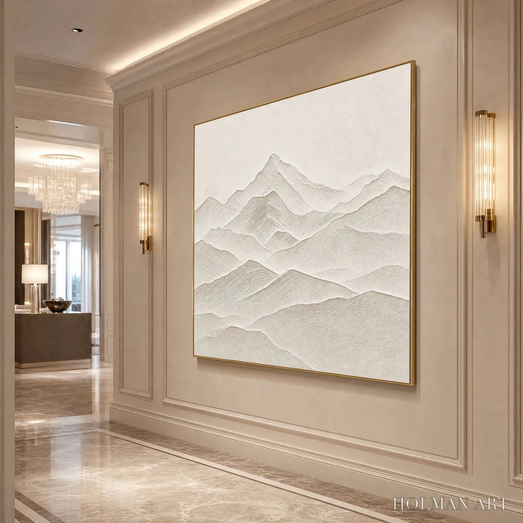 HOLMAN ART Zenith – Textured Minimalist Mountainscape in Wabi Sabi Style - image 6