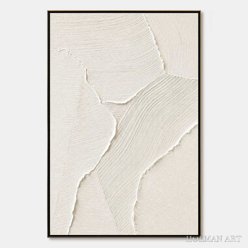 HOLMAN ART Whisper – Wabi Sabi Style Textured Abstract Painting - image 1