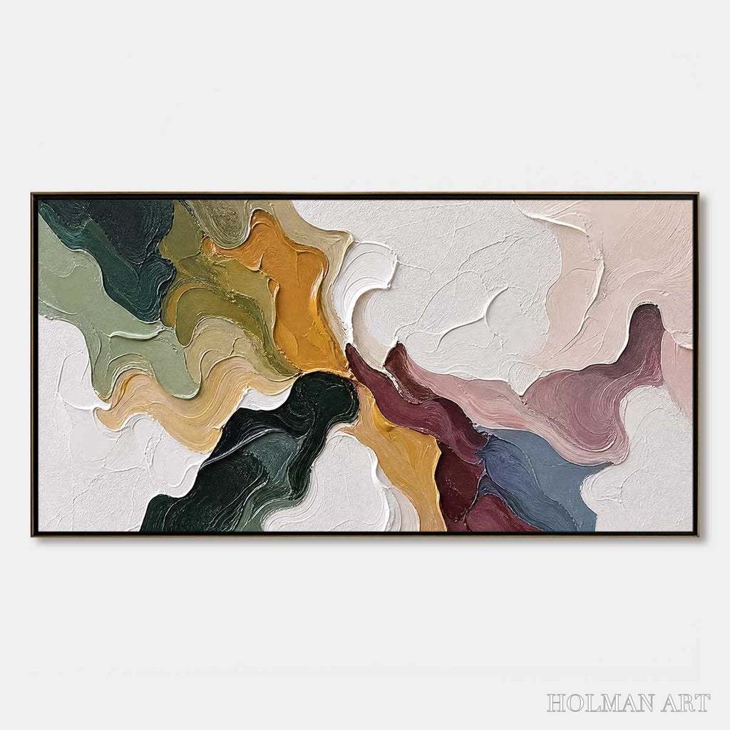 HOLMAN ART Confluence – Colorful Textured Abstract Impasto - image 1