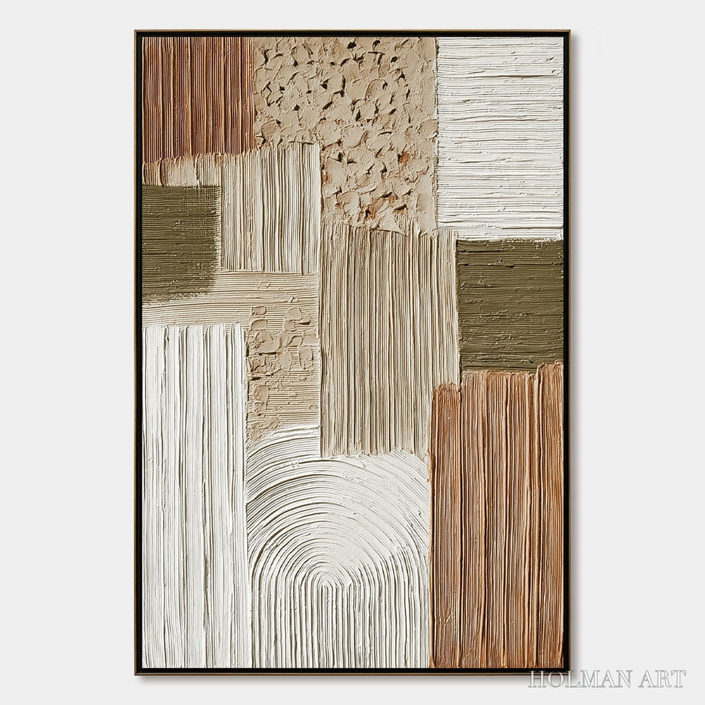 HOLMAN ART Terra Firma – Heavily Textured Wabi Sabi Abstract - image 1