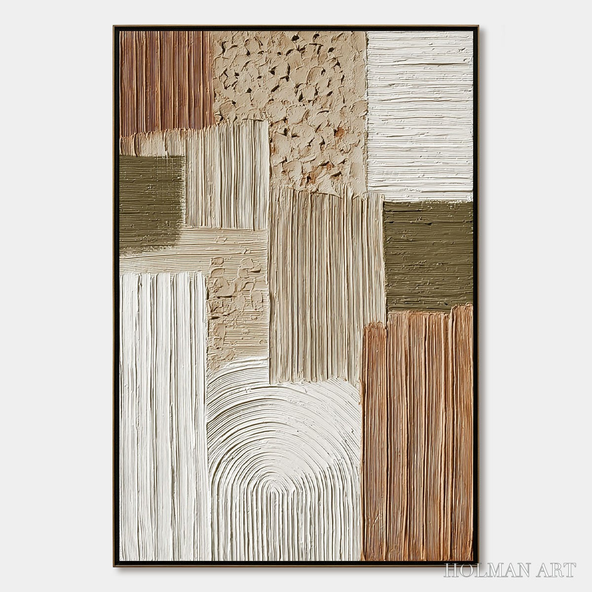 HOLMAN ART Terra Firma – Heavily Textured Wabi Sabi Abstract - image 1