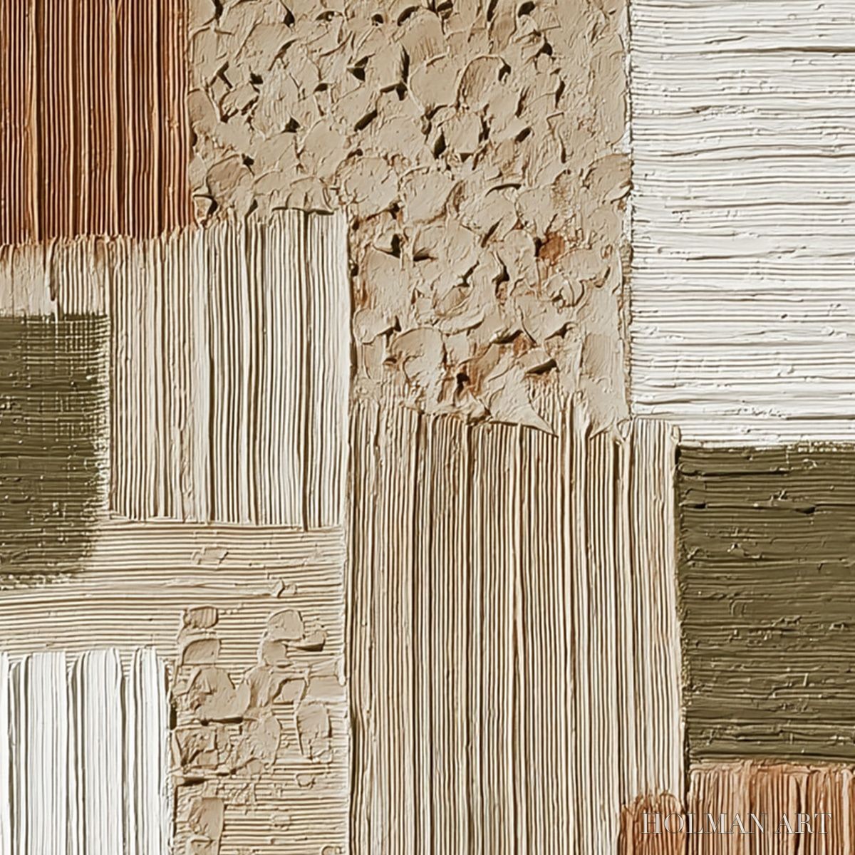 HOLMAN ART Terra Firma – Heavily Textured Wabi Sabi Abstract - image 3