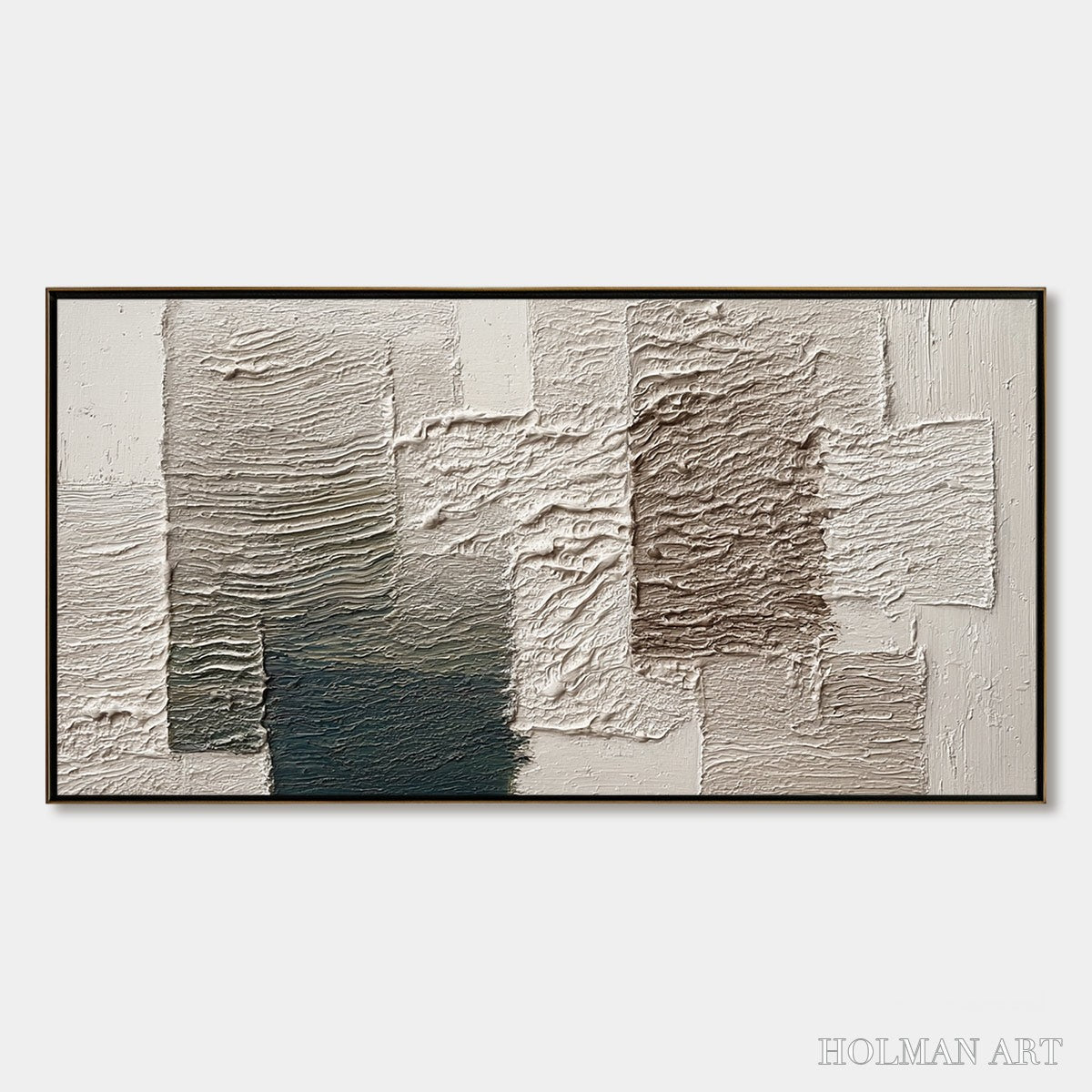 HOLMAN ART Strata – Large Textured Wabi Sabi Abstract Painting - image 1