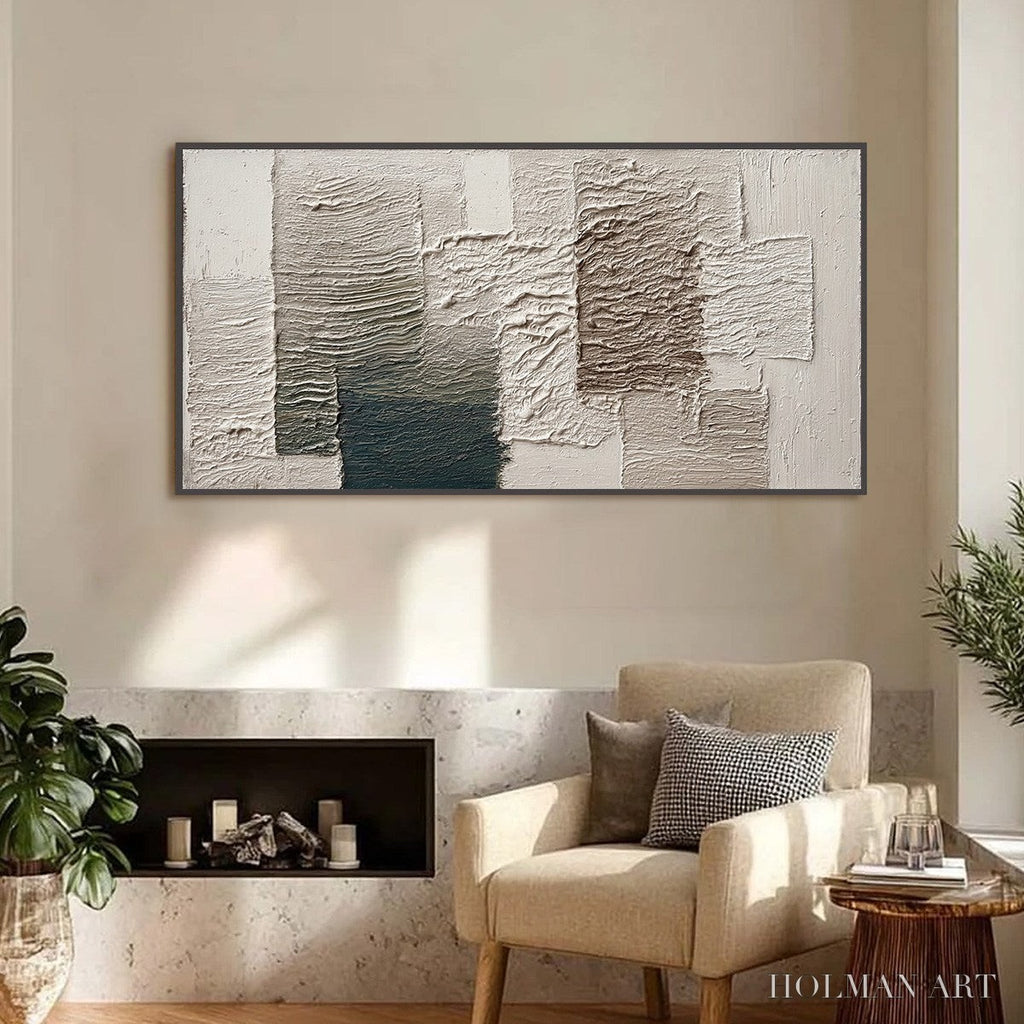 HOLMAN ART Strata – Large Textured Wabi Sabi Abstract Painting - image 2