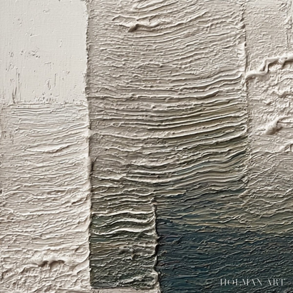HOLMAN ART Strata – Large Textured Wabi Sabi Abstract Painting - image 3