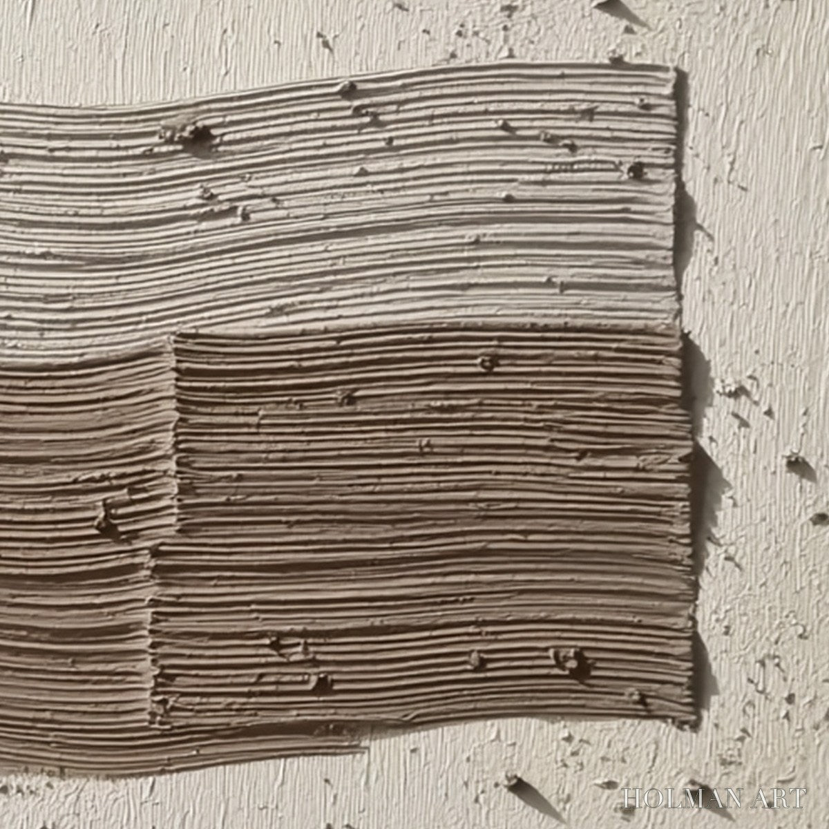 HOLMAN ART Strata – Textured Wabi Sabi Abstract Painting in Earthy Hues - image 5