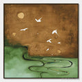 HOLMAN ART Sojourn – Earthy Wabi Sabi Abstract Landscape Painting - image 1