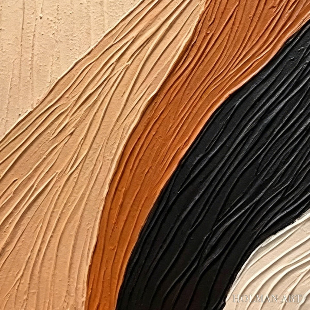 HOLMAN ART Terra Firma – Textured Wabi Sabi Abstract Painting in Earth Tones - image 3