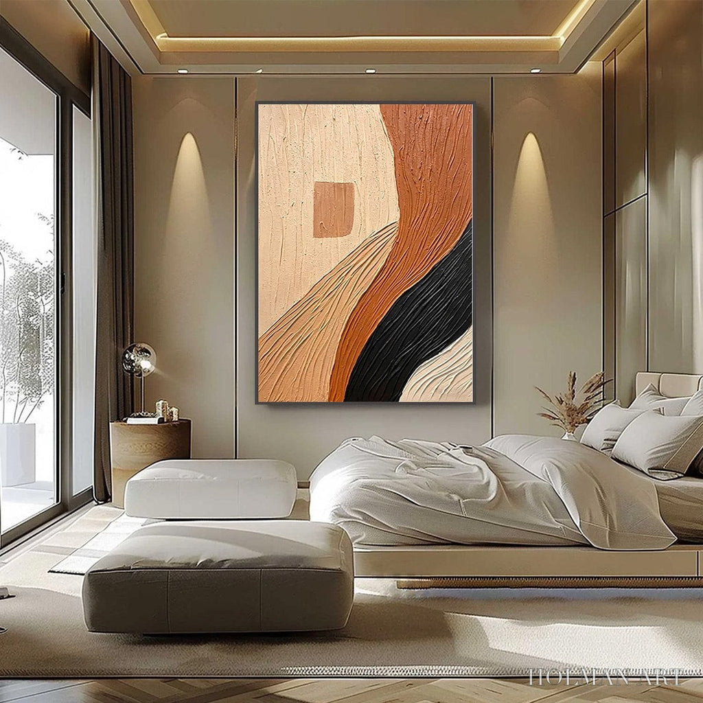 HOLMAN ART Terra Firma – Textured Wabi Sabi Abstract Painting in Earth Tones - image 5