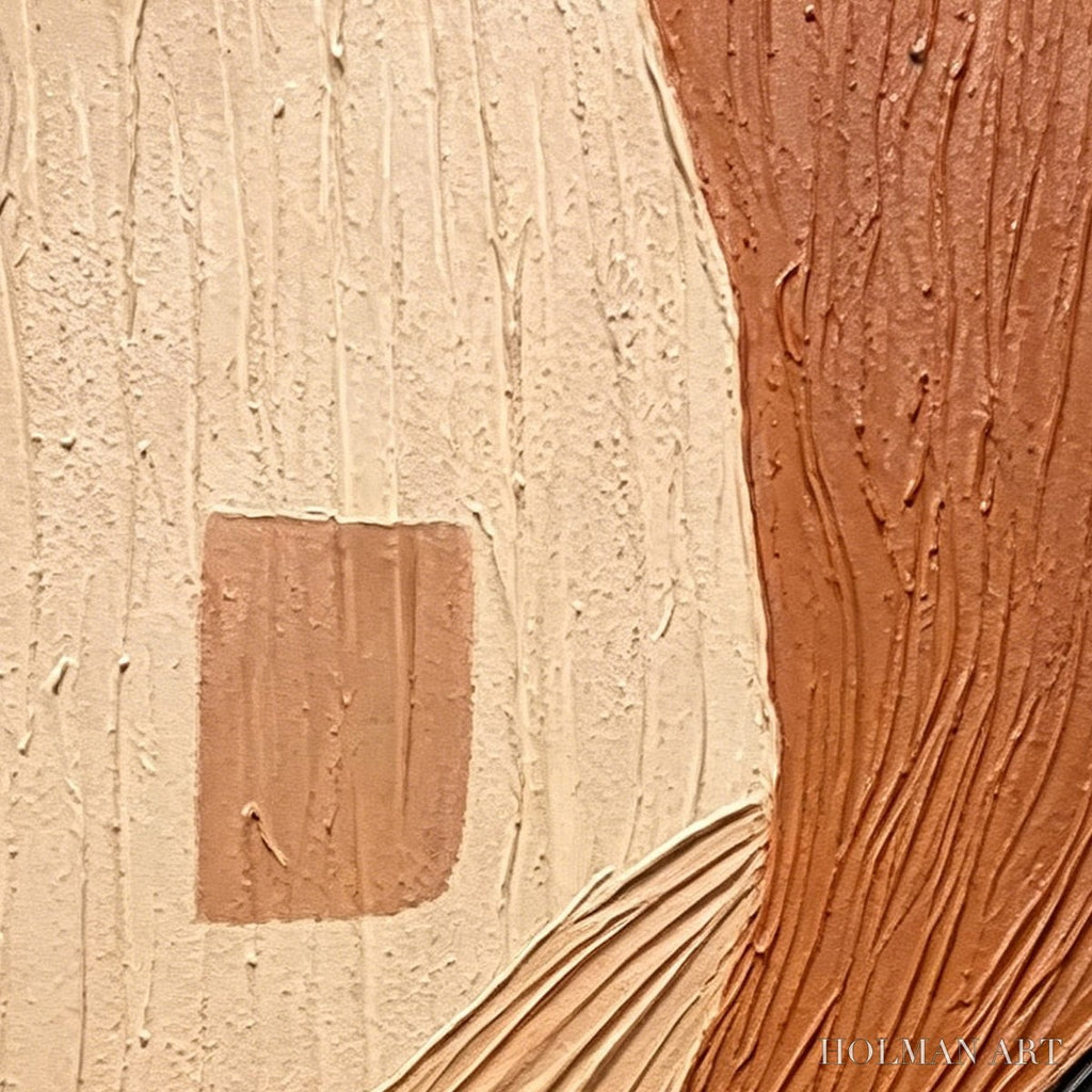 HOLMAN ART Terra Firma – Textured Wabi Sabi Abstract Painting in Earth Tones - image 6