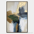 HOLMAN ART Verdant Echo – Textured Wabi Sabi Abstract Landscape Painting - image 1
