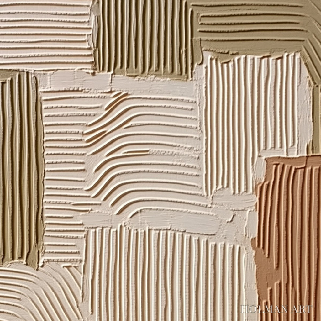 HOLMAN ART Terra Rhythms – Textured Wabi Sabi Abstract Painting in Earth Tones - image 3