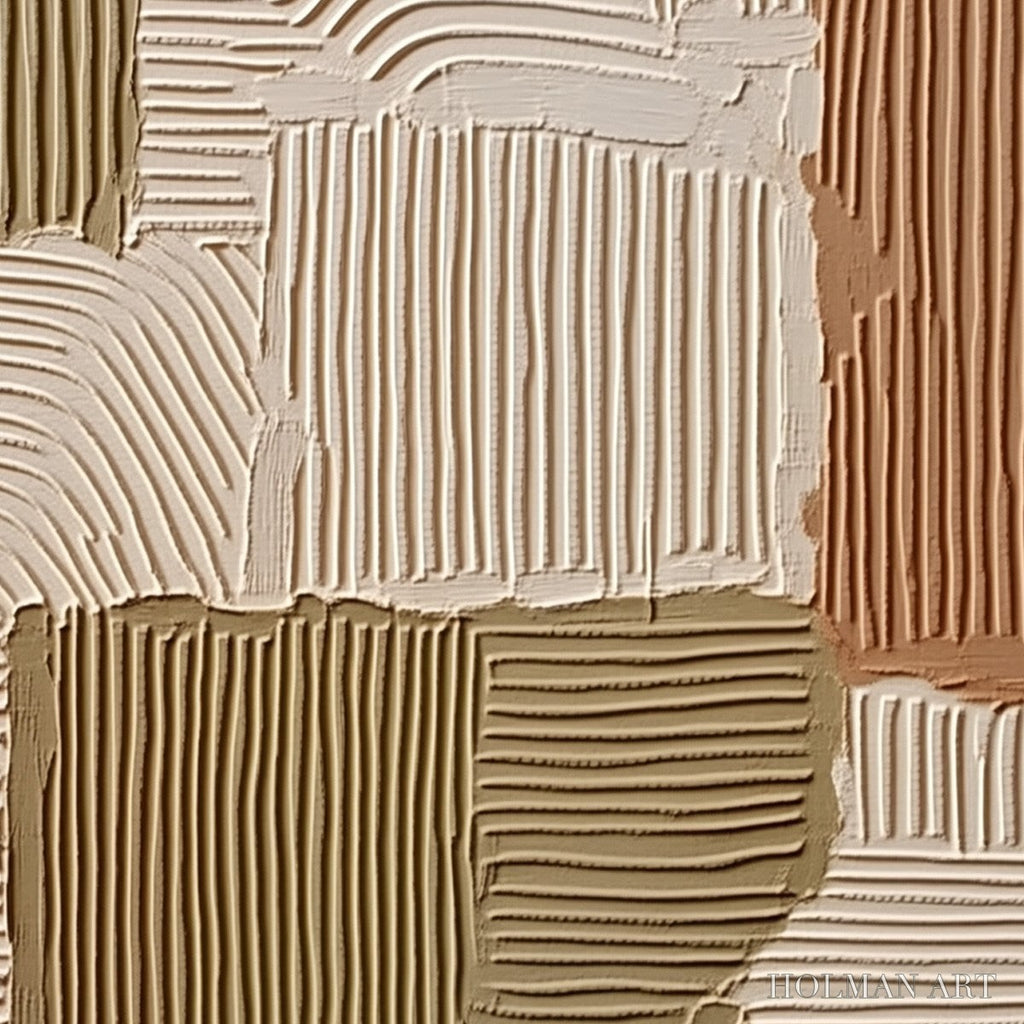 HOLMAN ART Terra Rhythms – Textured Wabi Sabi Abstract Painting in Earth Tones - image 5