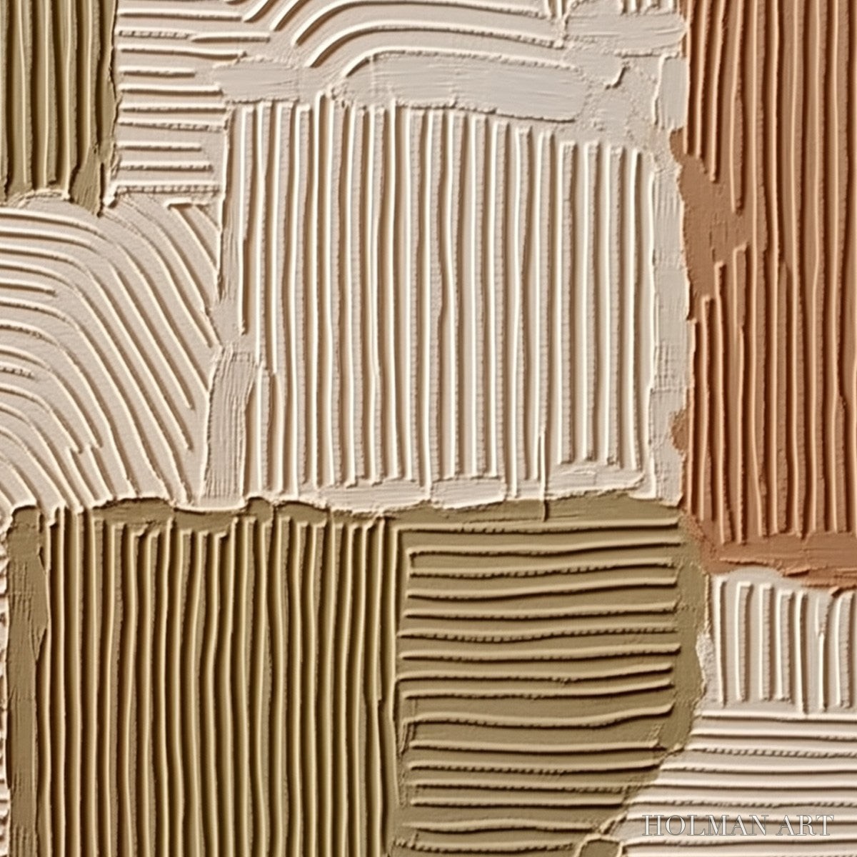 HOLMAN ART Terra Rhythms – Textured Wabi Sabi Abstract Painting in Earth Tones - image 5