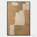 HOLMAN ART Earthen Weave – Textured Wabi Sabi Abstract Painting in Neutral Tones - image 1