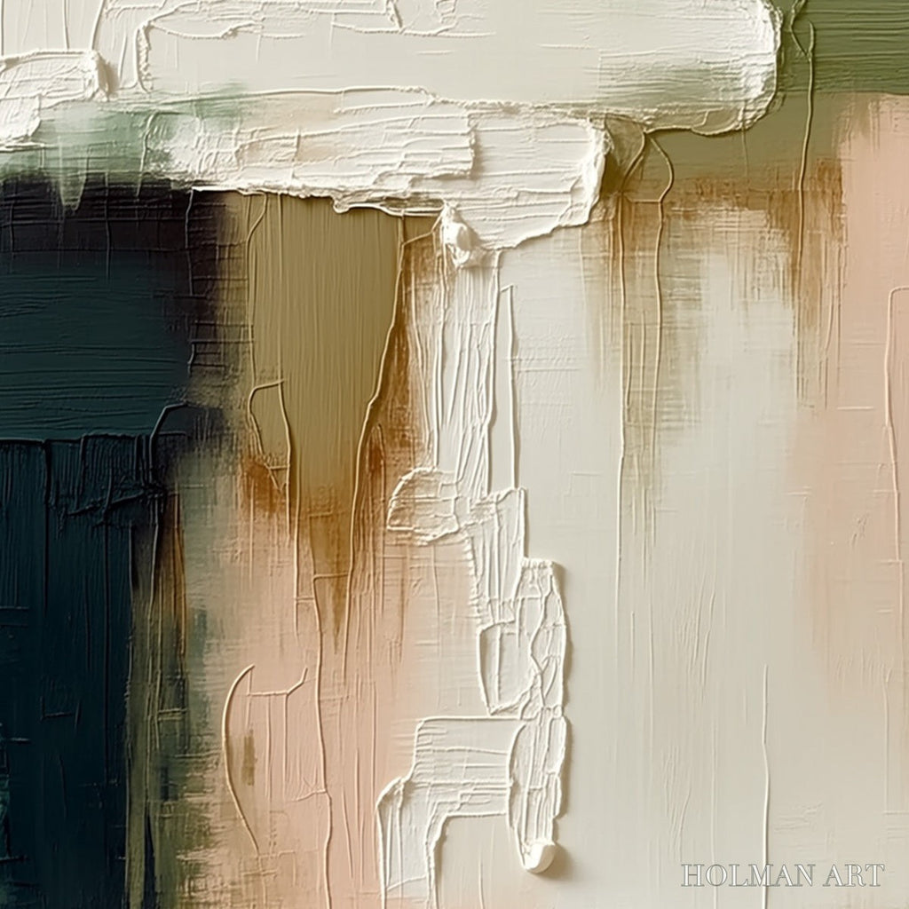 HOLMAN ART Strata – Textured Wabi Sabi Style Abstract Impasto Painting - image 5