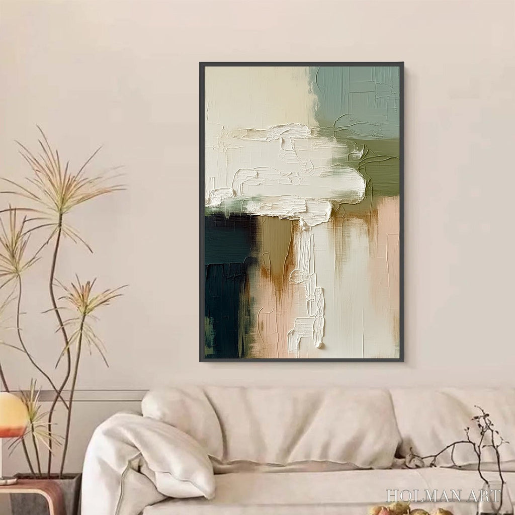 HOLMAN ART Strata – Textured Wabi Sabi Style Abstract Impasto Painting - image 6