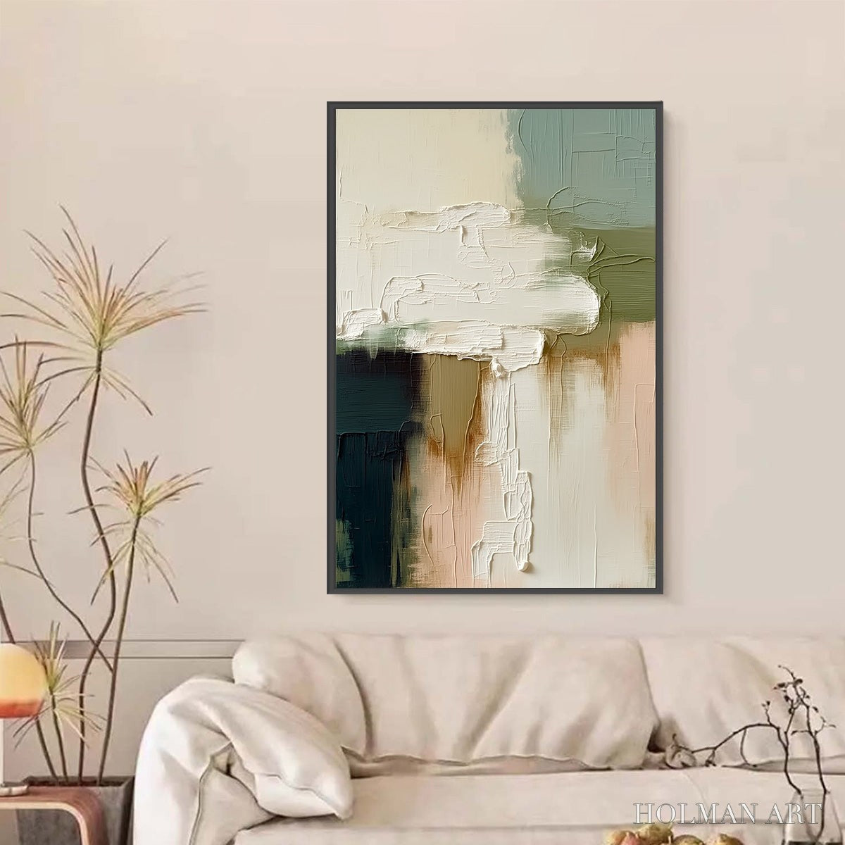 HOLMAN ART Strata – Textured Wabi Sabi Style Abstract Impasto Painting - image 6