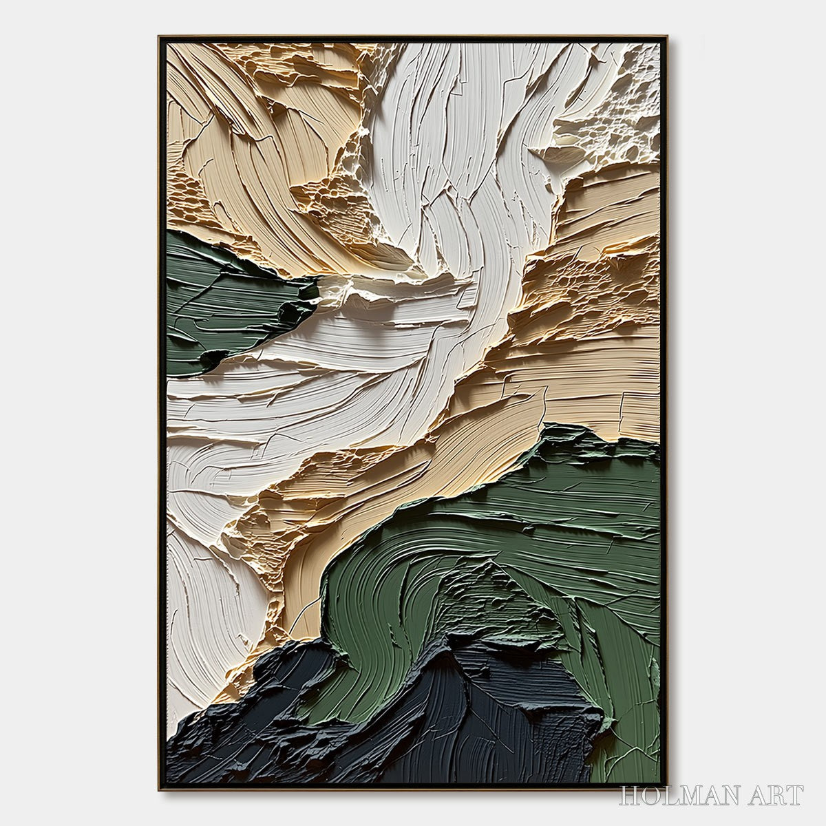 HOLMAN ART Terra Firma – Textured Wabi Sabi Abstract Landscape Painting - image 1