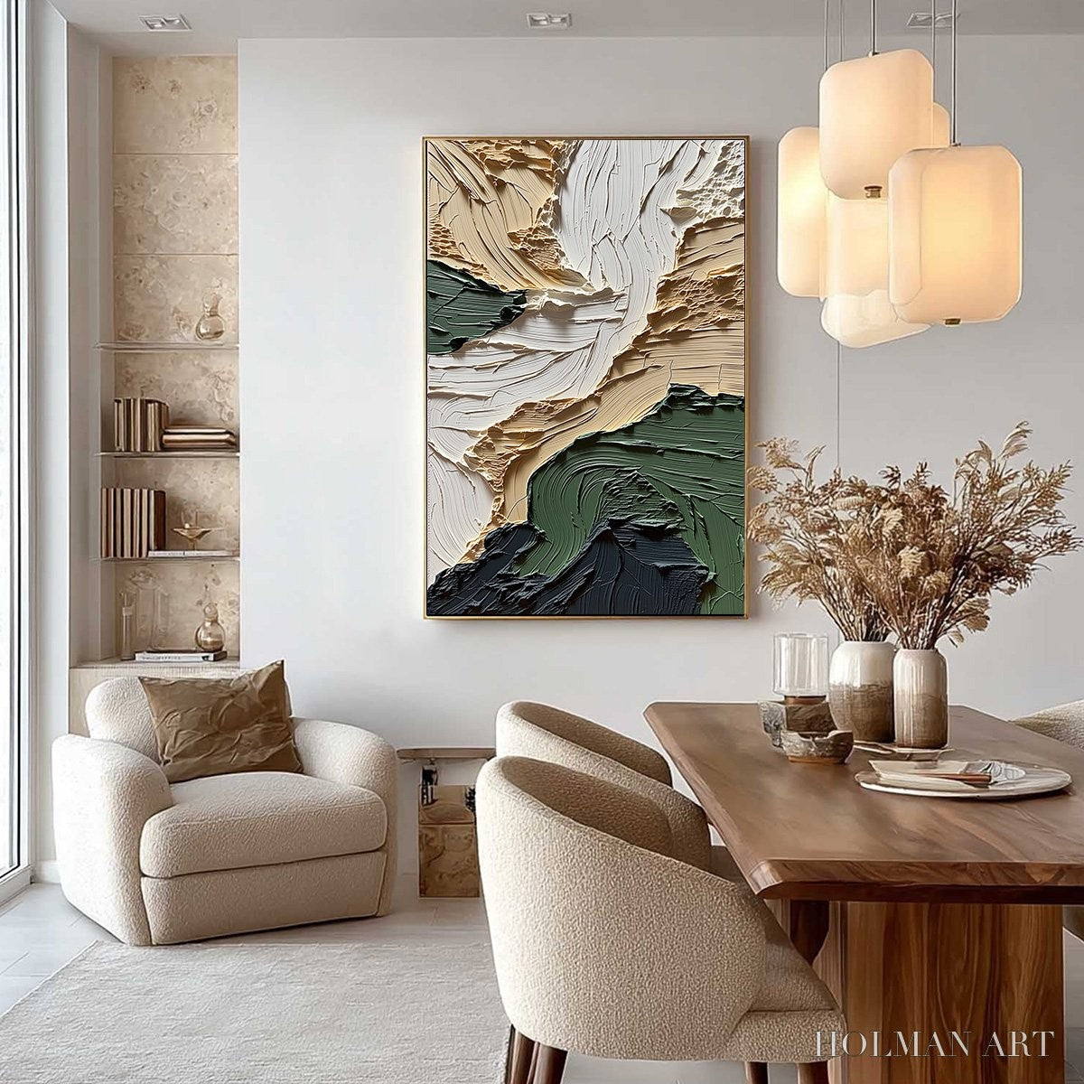 HOLMAN ART Terra Firma – Textured Wabi Sabi Abstract Landscape Painting - image 4