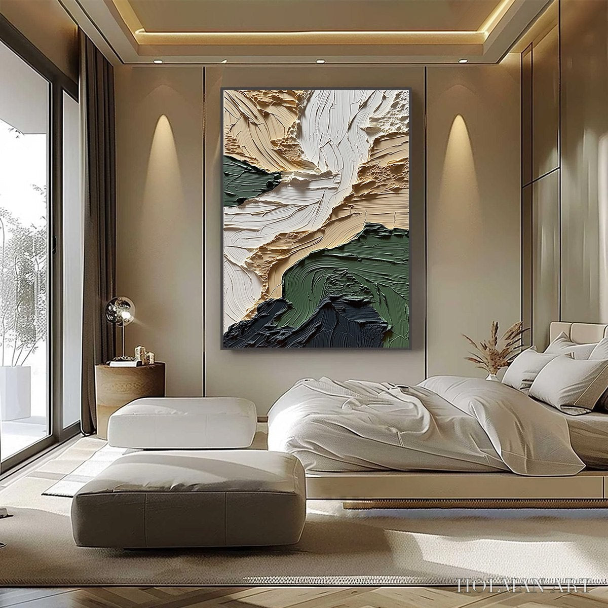 HOLMAN ART Terra Firma – Textured Wabi Sabi Abstract Landscape Painting - image 6