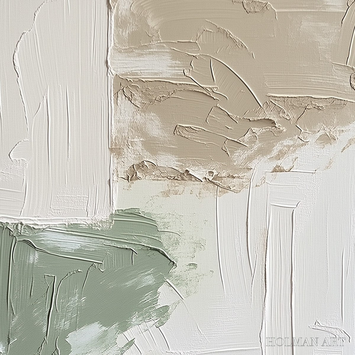 HOLMAN ART Urban Sanctuary – Textured Minimalist Abstract Painting - image 3