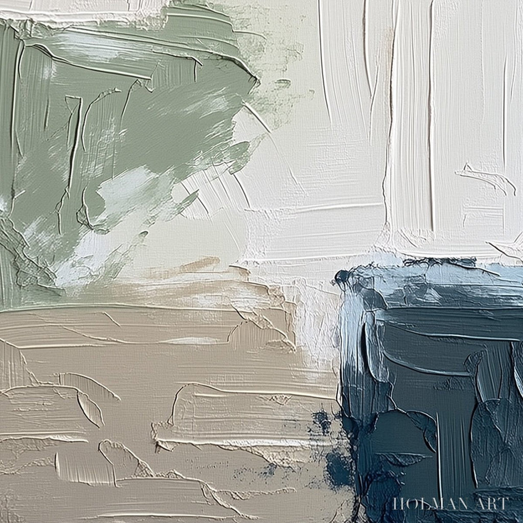 HOLMAN ART Urban Sanctuary – Textured Minimalist Abstract Painting - image 5
