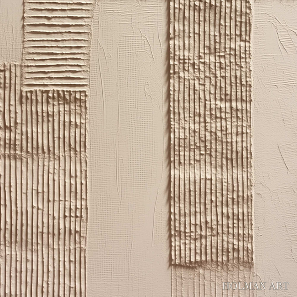 HOLMAN ART Terra Alba – Textured Wabi Sabi Minimalist Abstract Painting - image 5