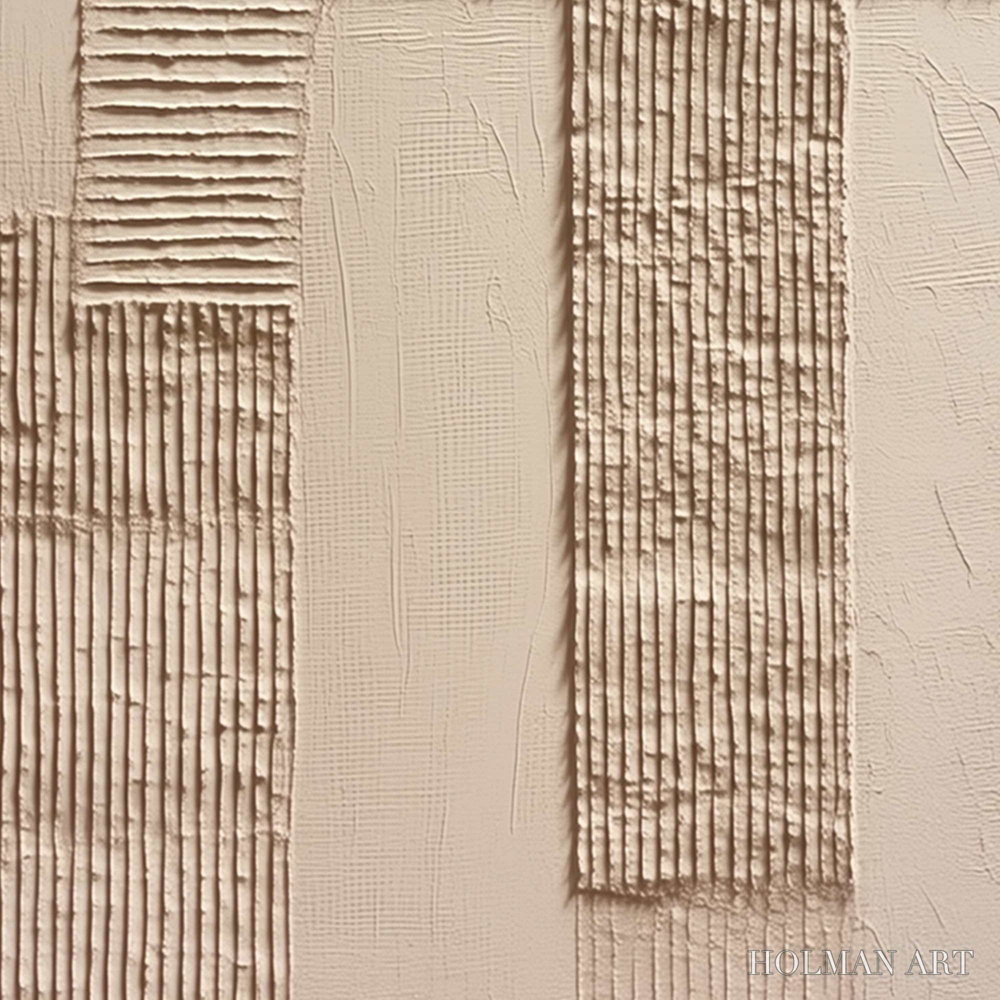 HOLMAN ART Terra Alba – Textured Wabi Sabi Minimalist Abstract Painting - image 5