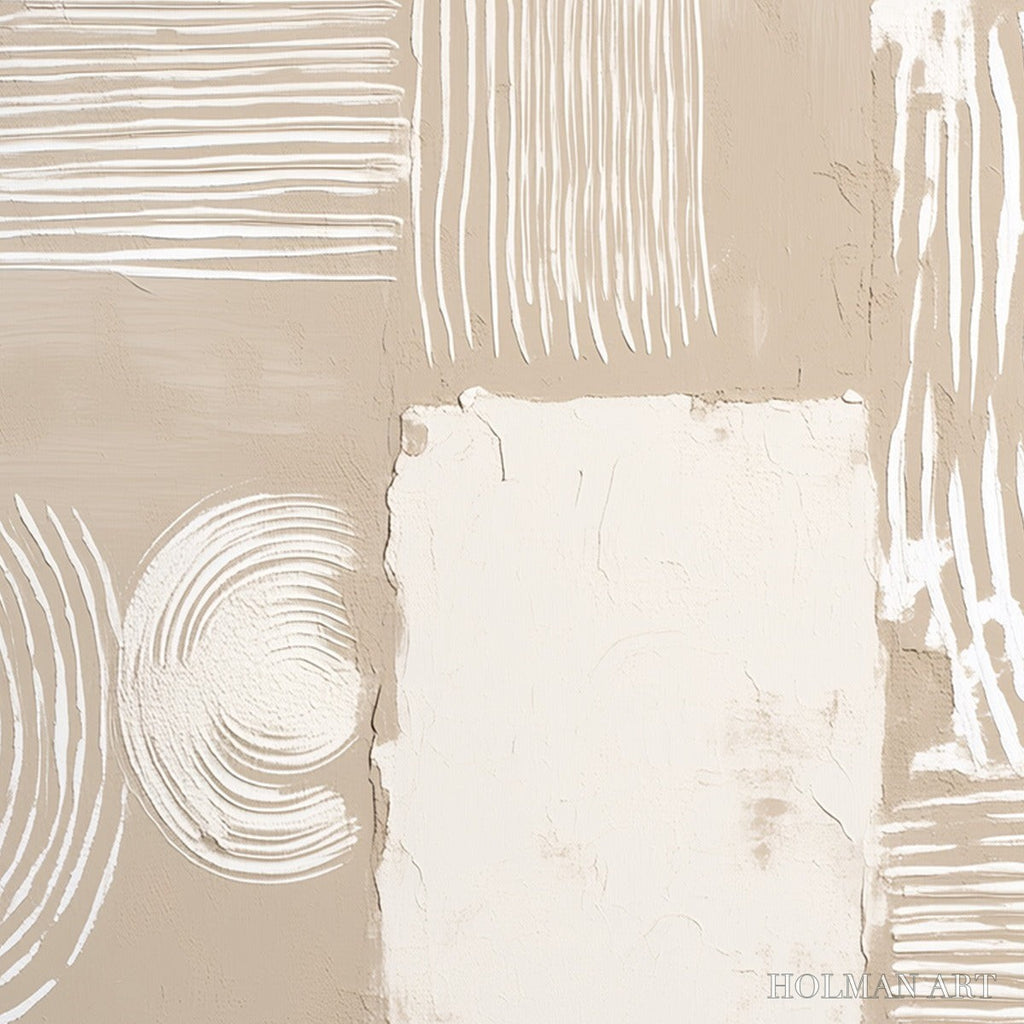 HOLMAN ART Terra Forma – Textured Minimalist Abstract Painting in Neutral Tones - image 3