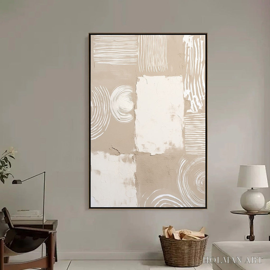 HOLMAN ART Terra Forma – Textured Minimalist Abstract Painting in Neutral Tones - image 6