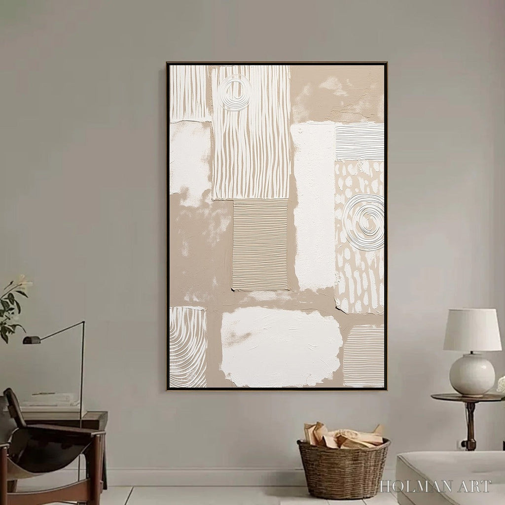 HOLMAN ART Urban Artifacts – Large Textured Minimalist Abstract Painting - image 6