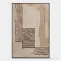 HOLMAN ART Terra Forma – Minimalist Textured Beige and White Abstract Painting - image 1