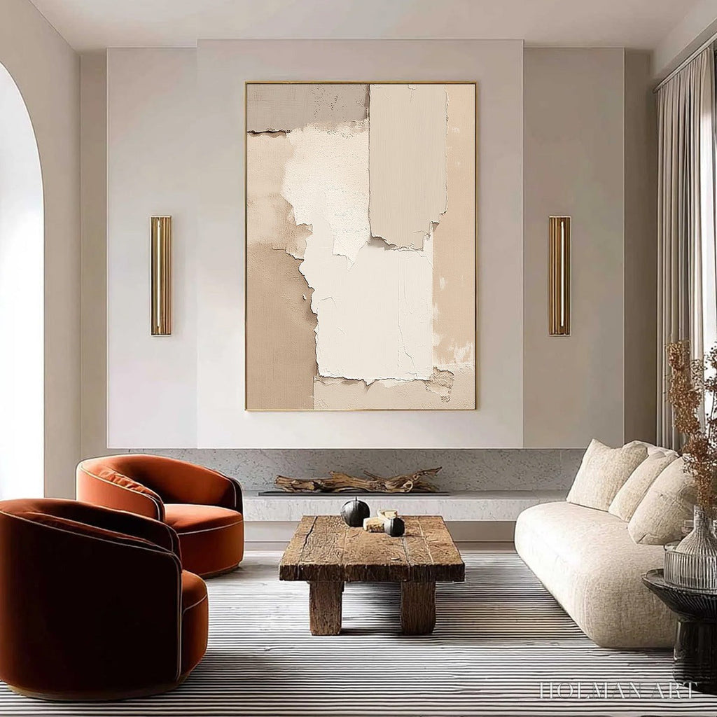 HOLMAN ART Strata – Textured Neutral Abstract Wabi Sabi - image 2