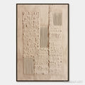 HOLMAN ART Urban Relic – Textured Minimalist Abstract Painting in Neutral Beige Tones - image 1