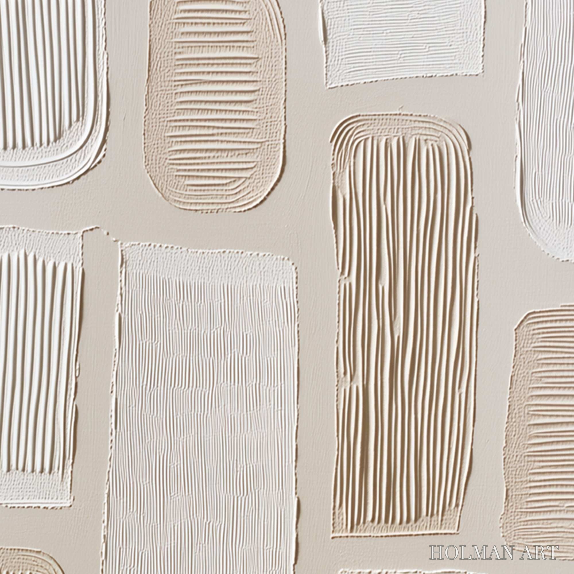 HOLMAN ART Terraforms – Textured Wabi Sabi Abstract Painting in Neutral Tones - image 3