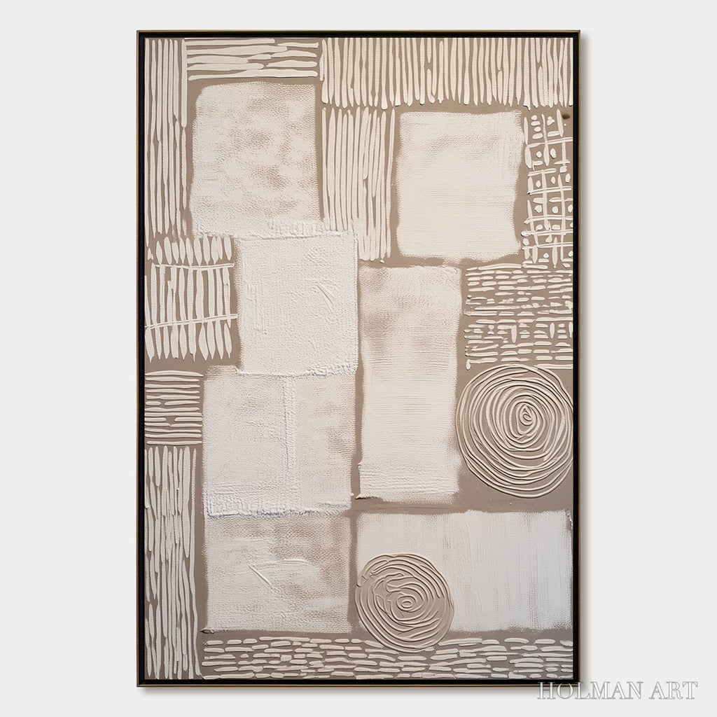 HOLMAN ART Terra Firma – Textured Wabi-Sabi Abstract Painting for Modern Interiors - image 1